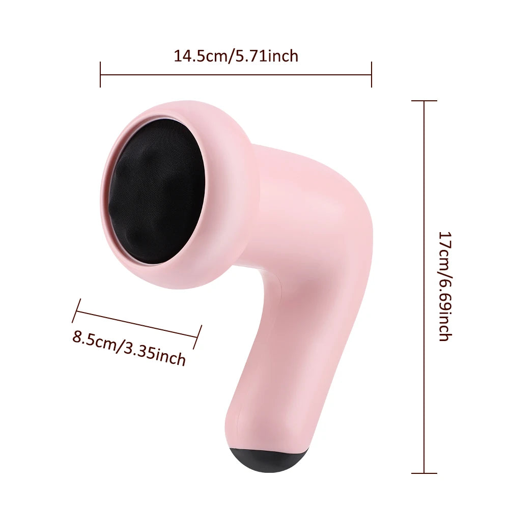 Portable Cordless Body Massaging Wand with 5 Massage Heads