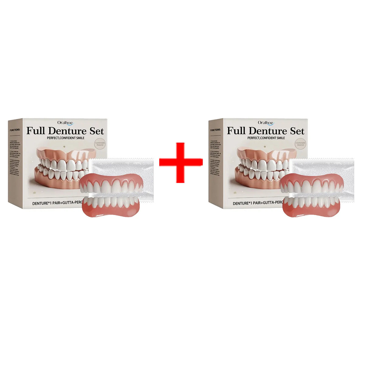 Temporary Silicone Denture Set for Smile Restoration
