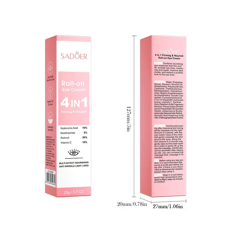 Retinol Anti-Aging Eye Cream for Dark Circles and Puffiness
