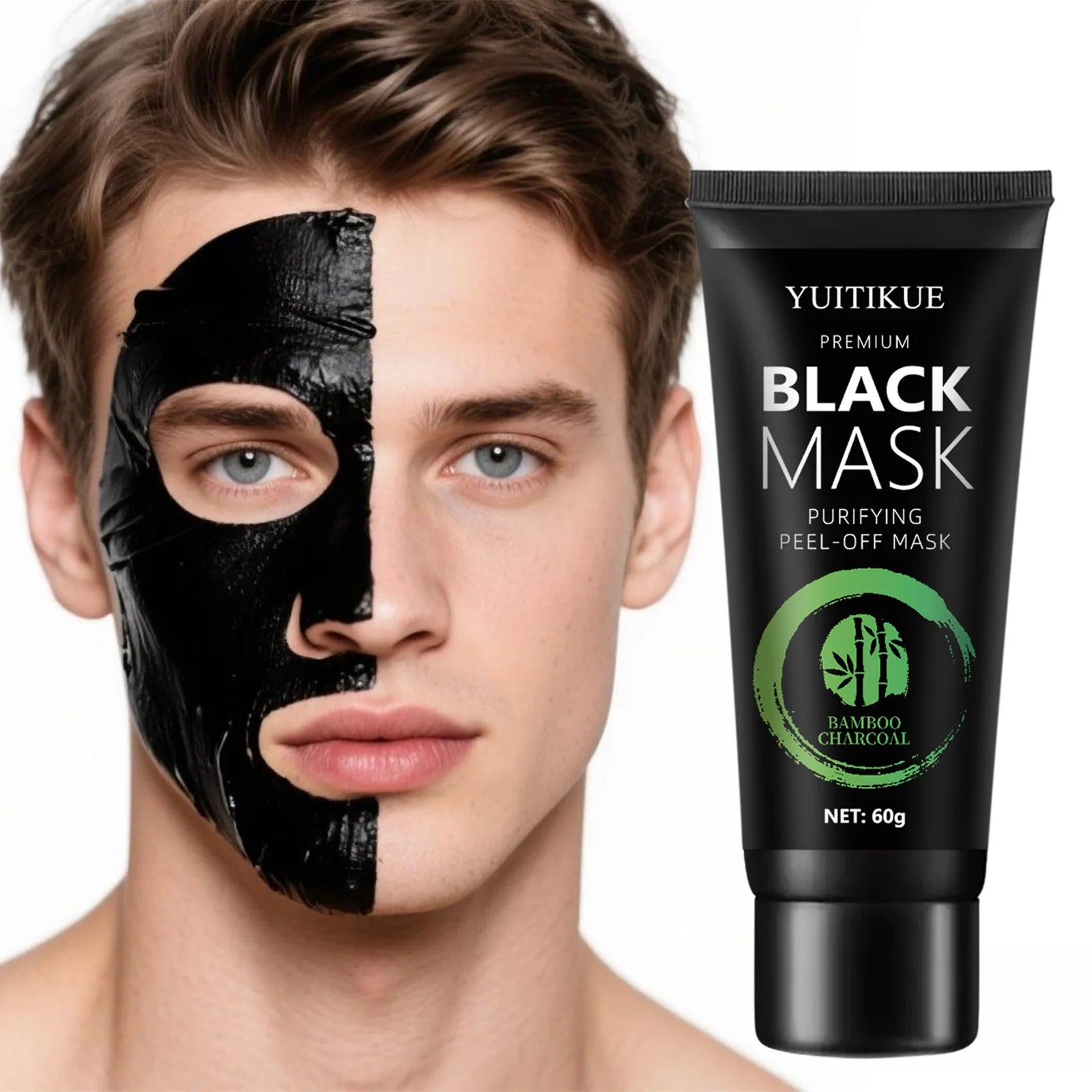 YUITIKUE Bamboo Charcoal Black Mask Deep Cleansing Peel Off Facial Mask - 4