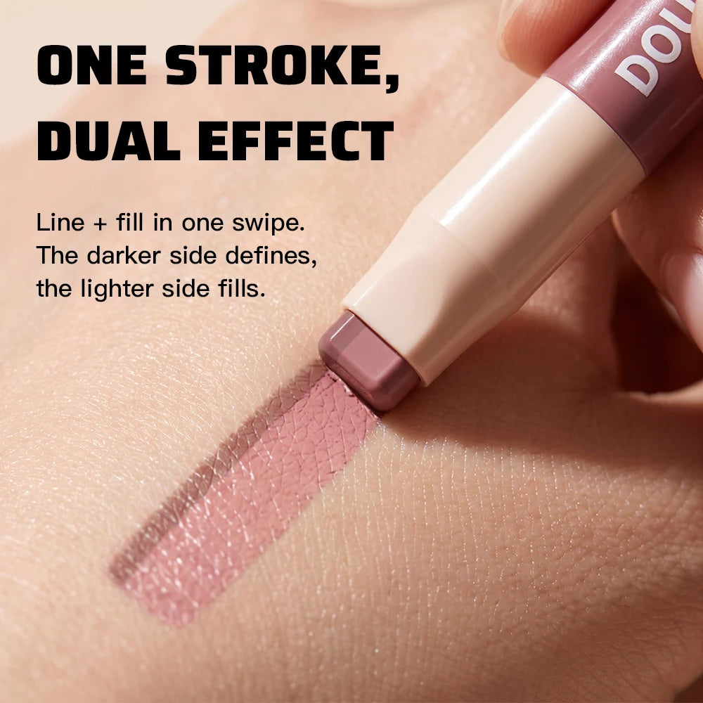 2-in-1 Lip Liner and Matte Lipstick for Long-Lasting Wear