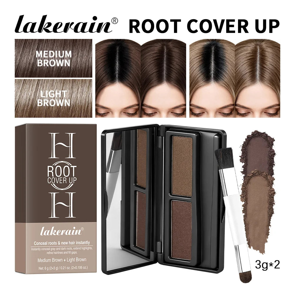 Instant Root Concealer Powder Palette for Gray Hair Coverage