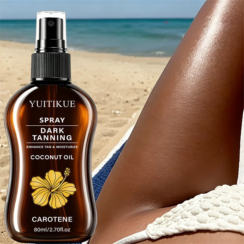 Coconut Oil Dark Tanning Spray With Carotene Moisturizing Sun Tan Oil - 11