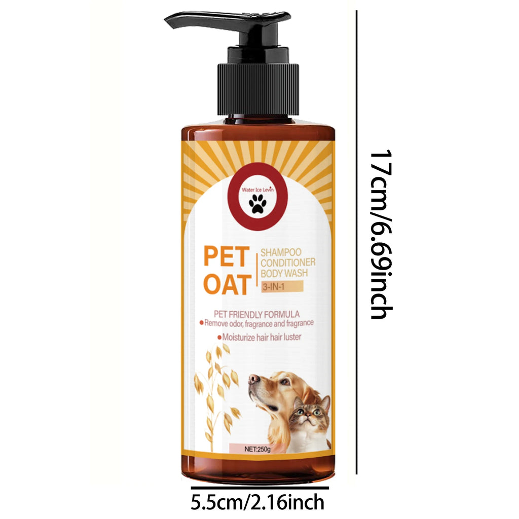 3-in-1 Pet Shampoo Conditioner and Body Wash for Dogs and Cats