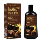 Chestnut Brown 3-in-1 Hair Dye Shampoo with Ginger and Ginseng 100g