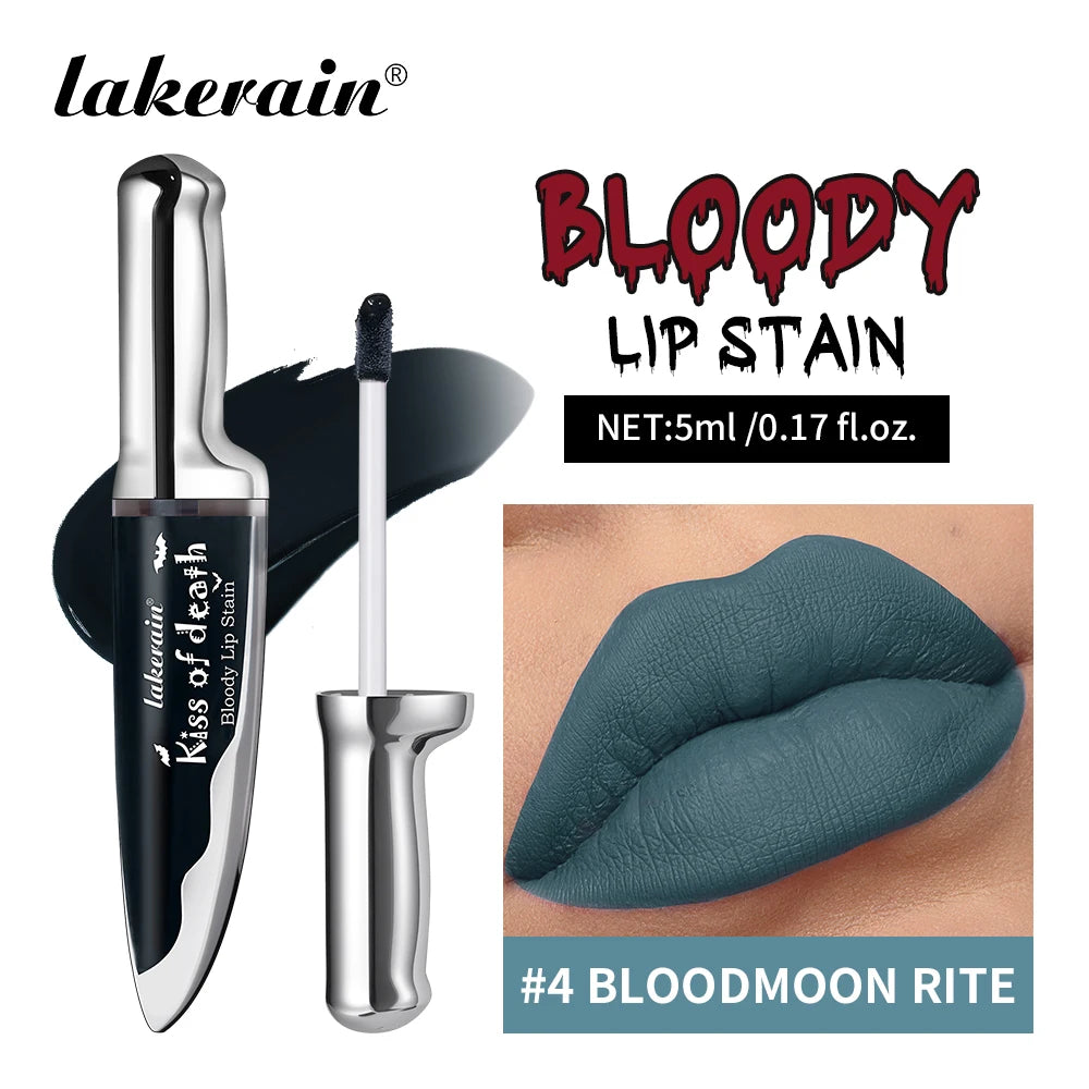 Bloody Matte Lip Stain for Halloween and Theatrical Makeup