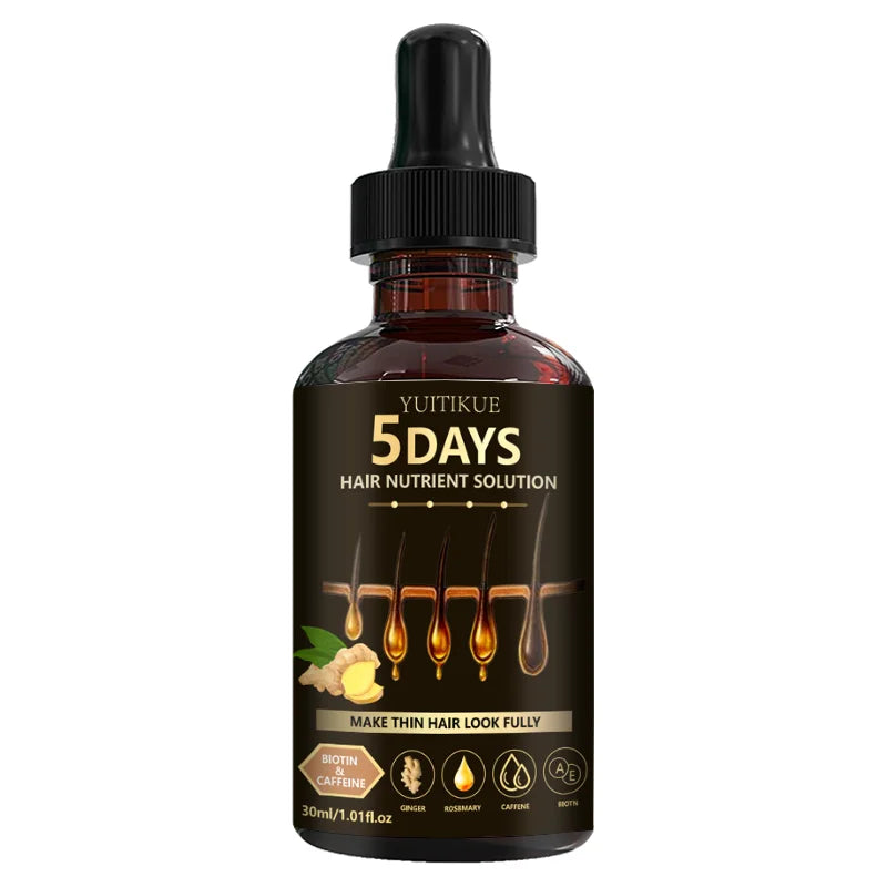 YUITIKUE Hair Nutrient Serum 30ml Ginger Biotin Rosemary Caffeine