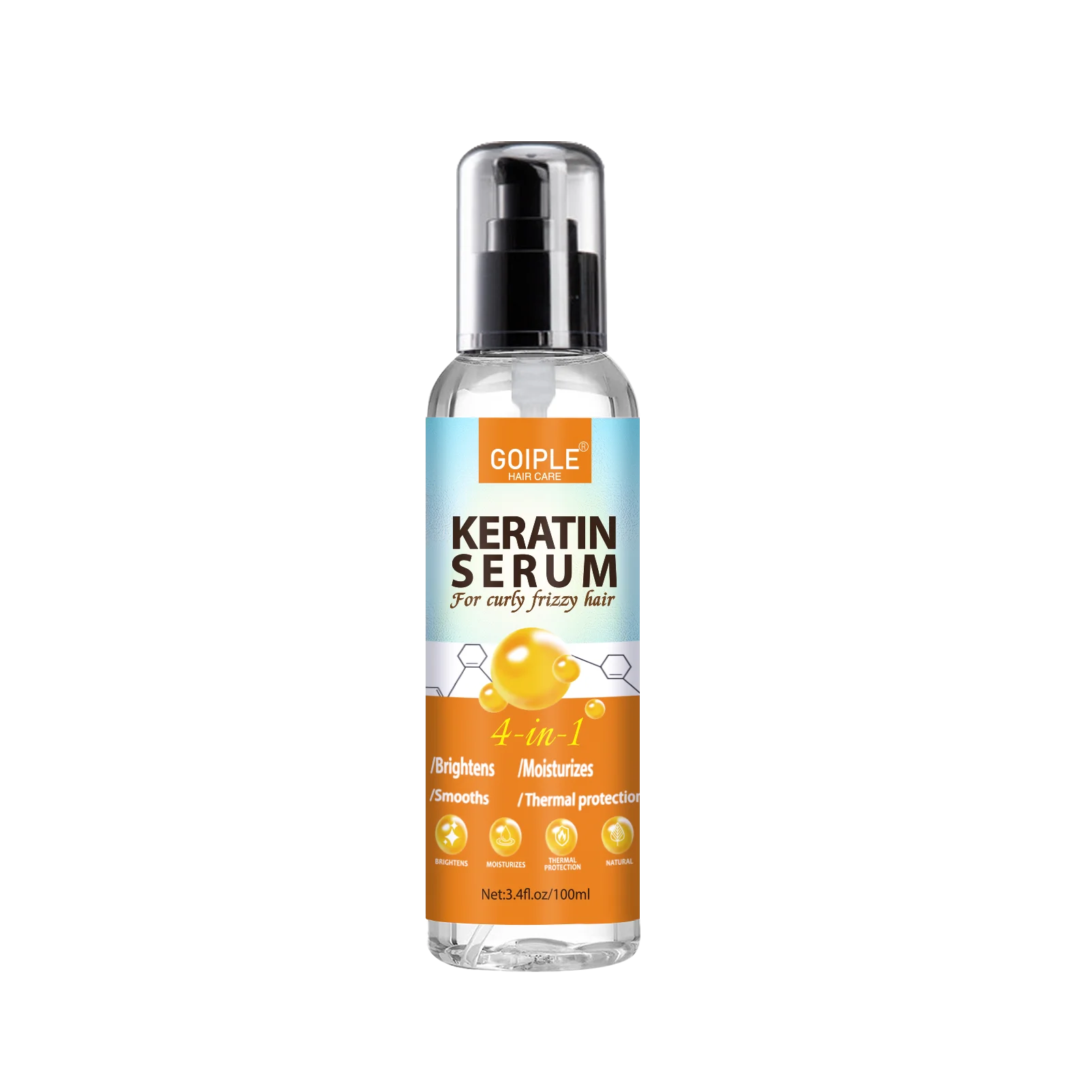 Goiple 4 in 1 Keratin Hair Serum Moisturizing Frizz Control Treatment - 17