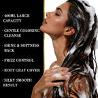 3-in-1 Black Hair Dye Shampoo and Rose Peppermint Moisturizing Spray