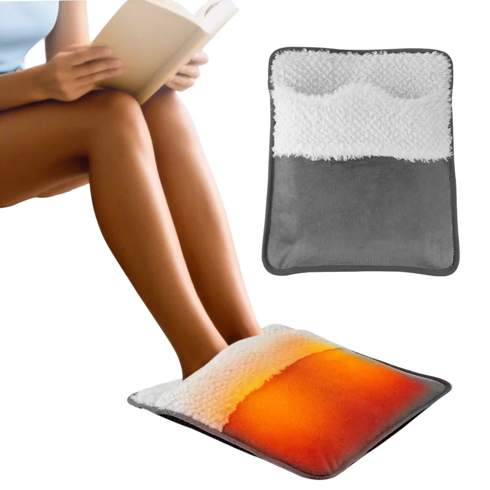USB Electric Heated Foot Warmer Pad for Home and Office