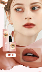 O'CHEAL Teddy Bear Matte Lip Gloss Waterproof Long Lasting Lipstick