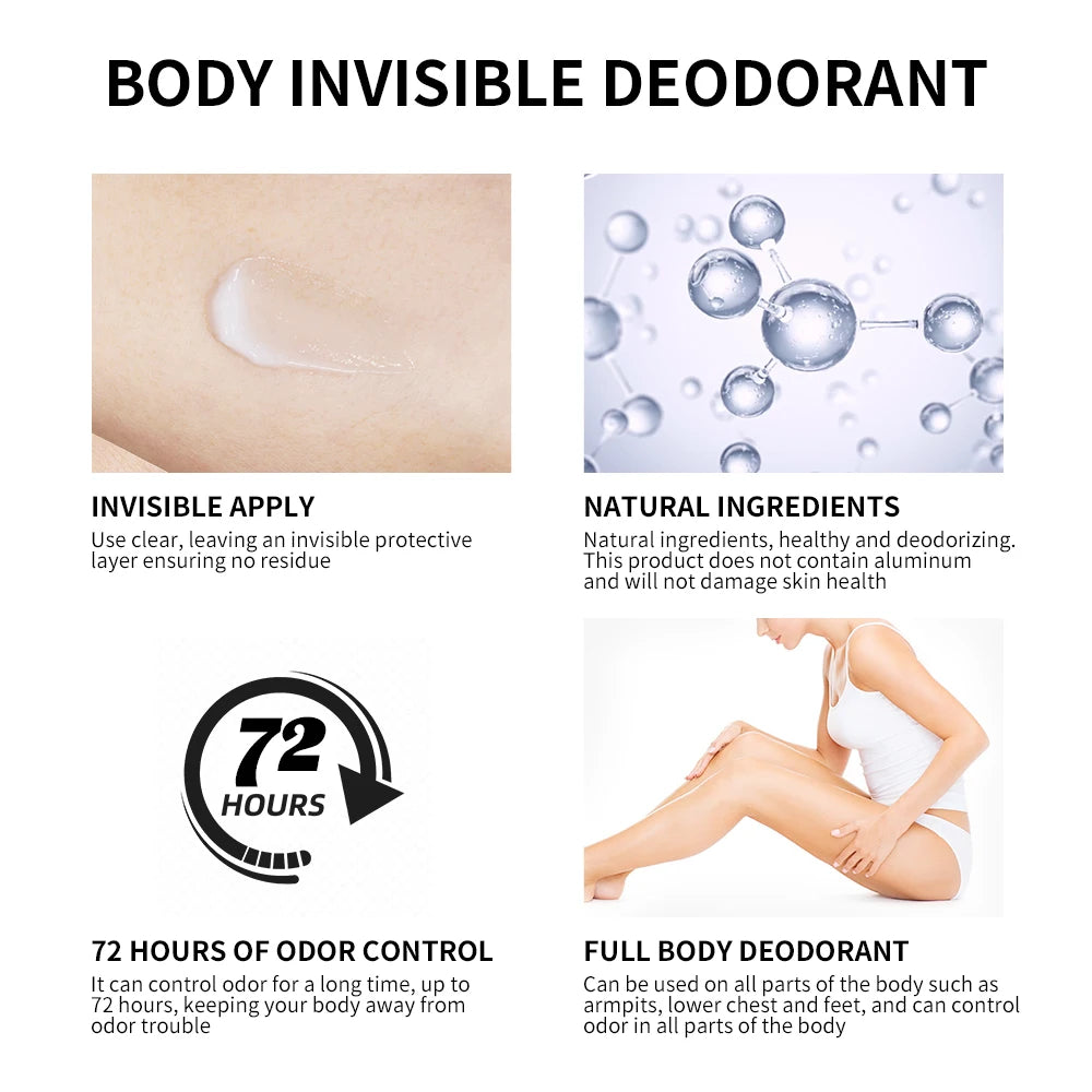 Invisible Full Body Deodorant Cream