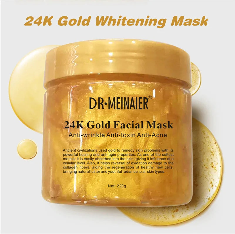 24K Gold Collagen Face Mask Anti Aging Whitening Peel Off Gel - 5