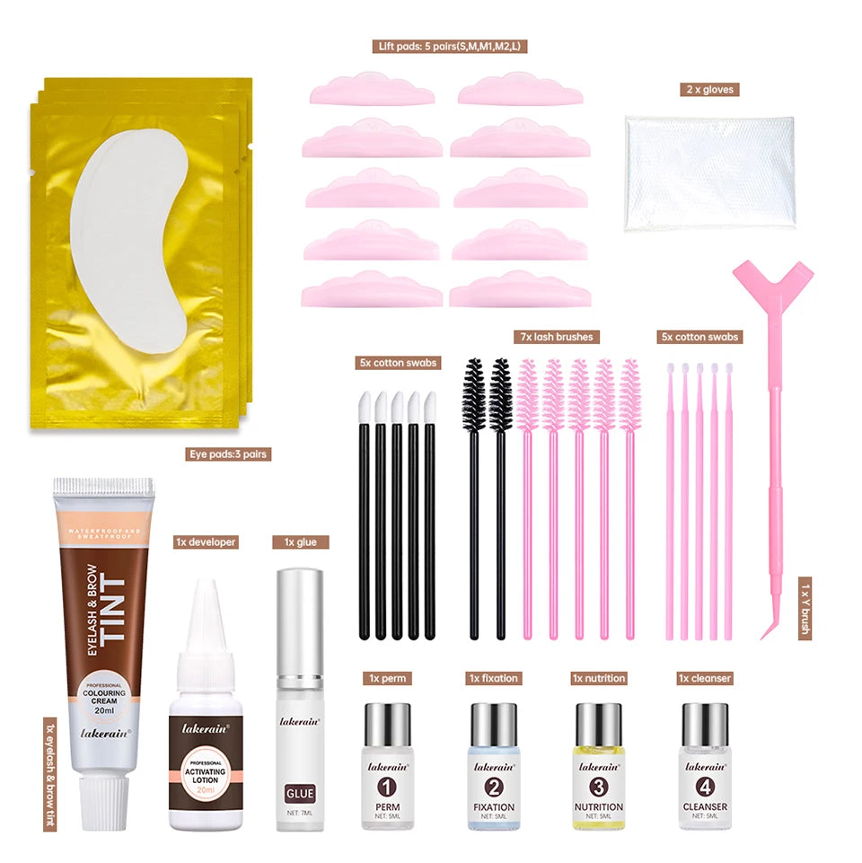 Professional Eyelash Lift and Brow Tinting Home Kit