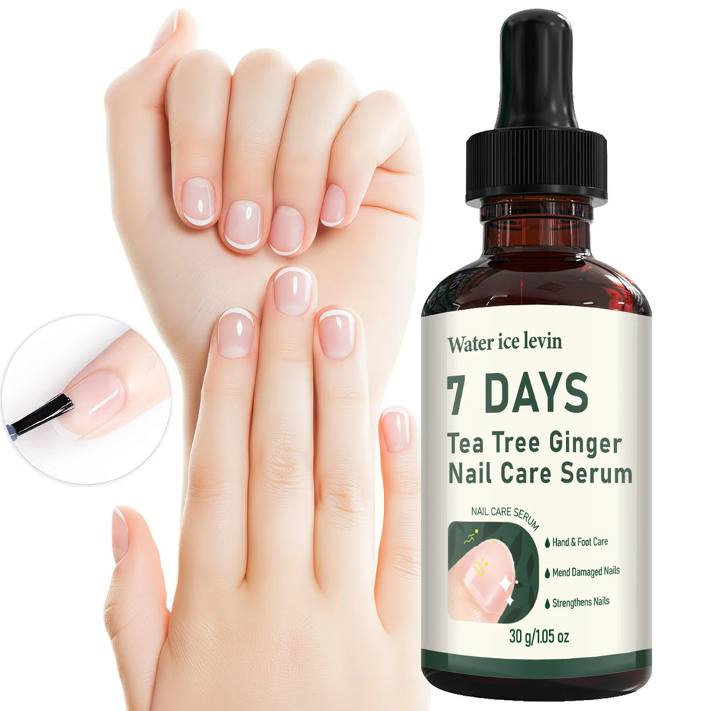 7 Days Nail Repair Serum Tea Tree Ginger Treatment for Brittle Nails