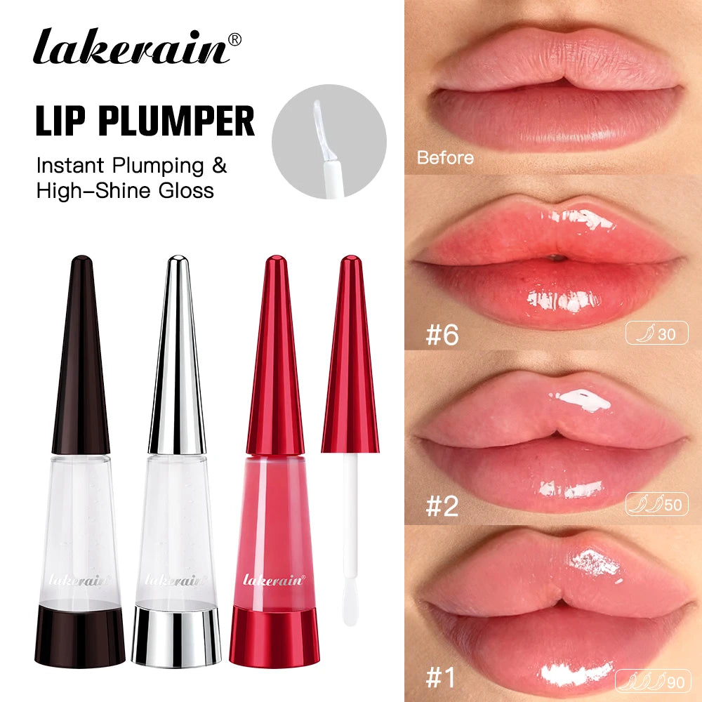 Instant Hydrating Lip Plumper Gloss for Voluminous Lips - 1