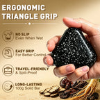 Natural Black Shampoo Bar Herbal Gray Hair Coverage Soap