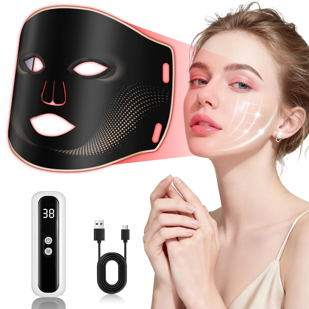 7-Color LED Silicone Facial Mask for Skin Rejuvenation