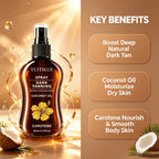Coconut Oil Dark Tanning Spray With Carotene Moisturizing Sun Tan Oil