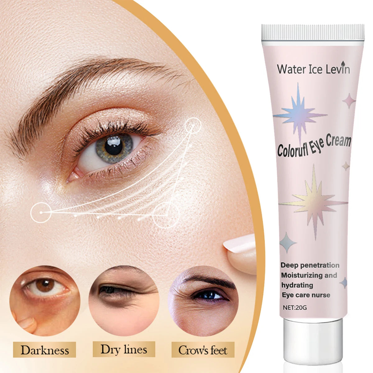 Peptide Caffeine Eye Cream Anti Aging Firming Dark Circle Treatment