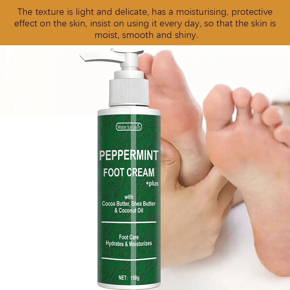 Peppermint Foot Cream Moisturizing Dry Skin Repair Treatment 150g - 3