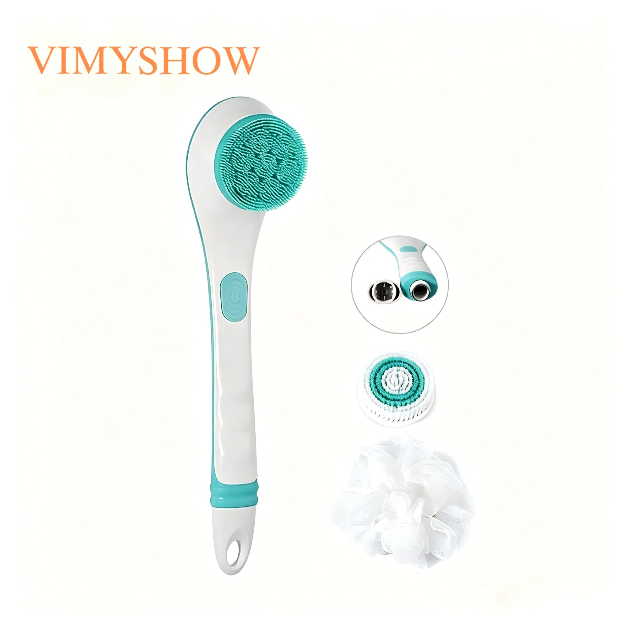 Electric Long Handle Body Brush for Exfoliating and Bathing - 7