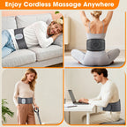 Cordless Heated Back Massage Belt with Air Compression