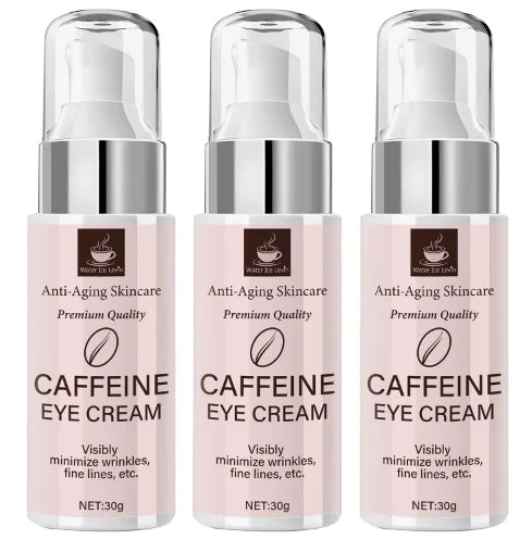 Caffeine Eye Cream Anti Aging Dark Circle Remover and Wrinkle Treatment - 8