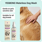 Waterless Dog Shampoo Spray for Quick Cleaning and Odor Removal