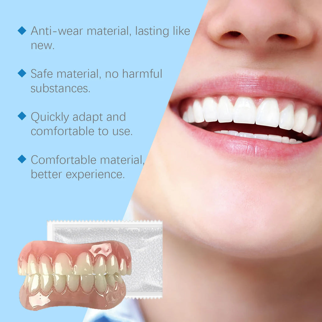 Comfortable Silicone Denture Set for Natural Smile