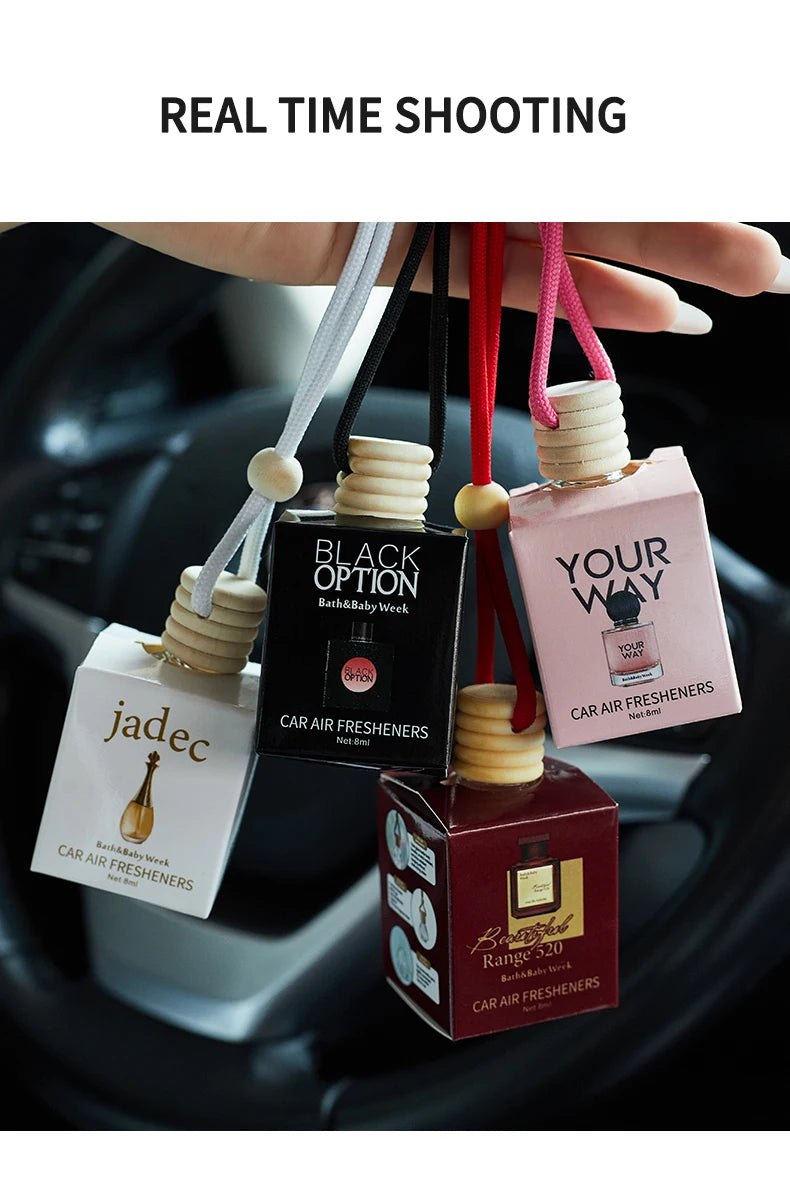 4 Pack Car Air Freshener Hanging Diffuser Interior Fragrance Set