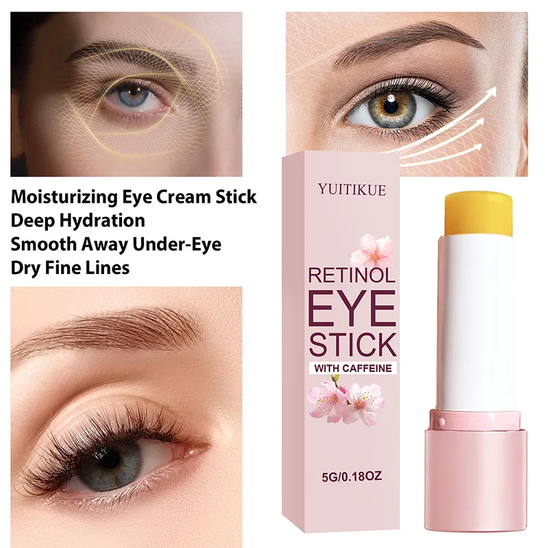 Retinol Eye Stick Caffeine Anti Aging Serum for Dark Circles and Puffiness