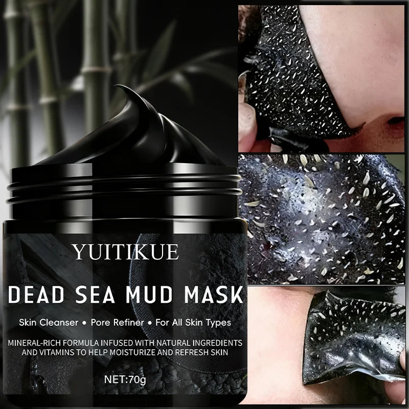 YUITIKUE Bamboo Charcoal Mask 70g Blackhead Remover Pore Cleanser
