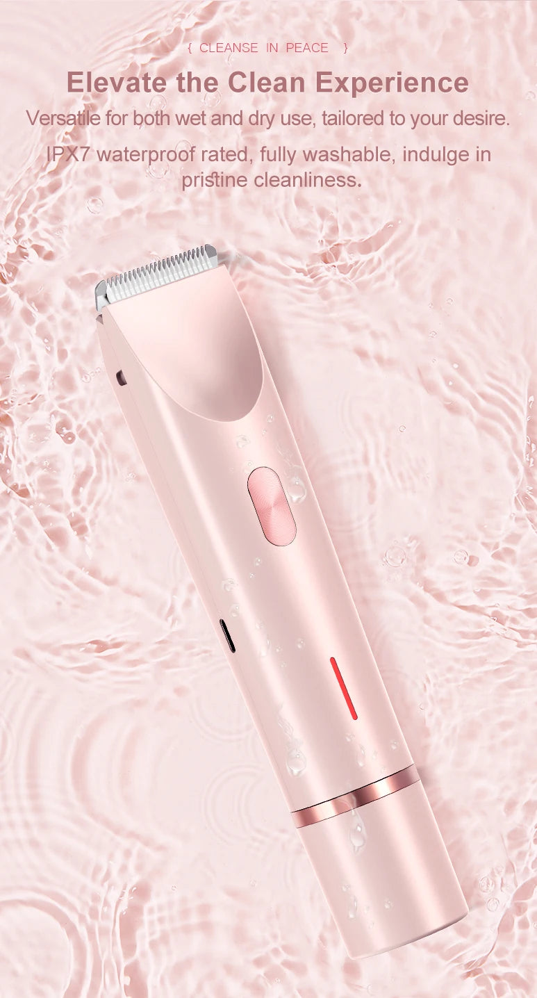 Electric Waterproof Shaver for Women Bikini and Body Hair Removal