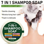 7-in-1 Shampoo Soap Bar Plant Based Hair Cleansing and Moisturizing Bar