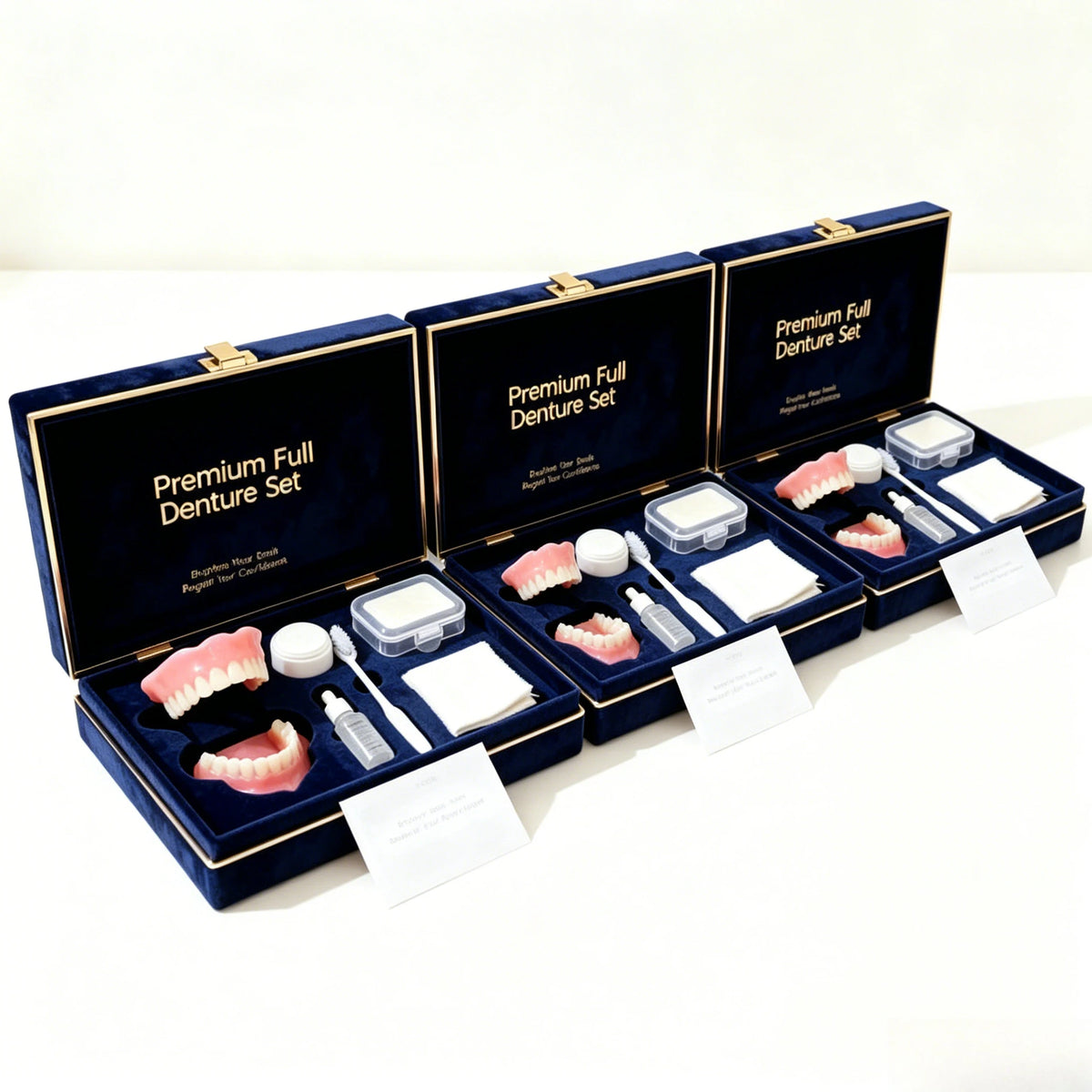 Temporary Full Denture Set for Instant Smile Correction