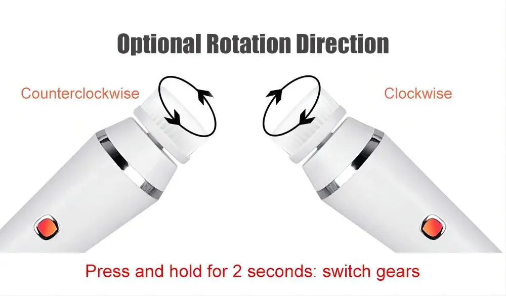 4-in-1 Electric Rotating Facial Cleansing Brush and Massager