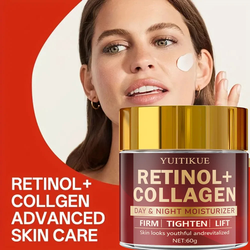 Retinol Collagen Anti Aging Cream Day Night Face Moisturizer 60g