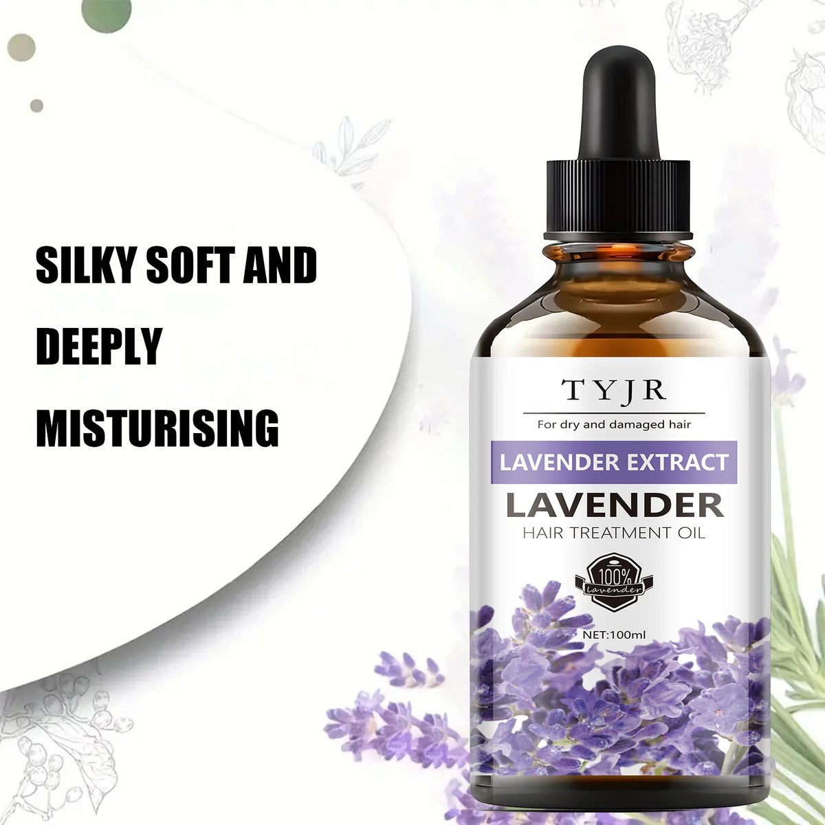 Pure Lavender Essential Oil for Skin Care Massage and Aromatherapy