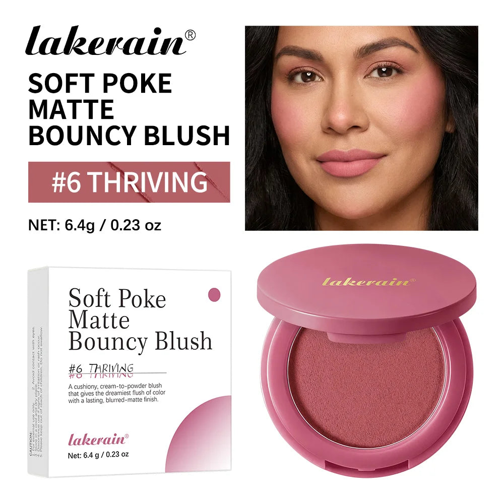 Matte Cream to Powder Bouncy Blush for Natural Flush