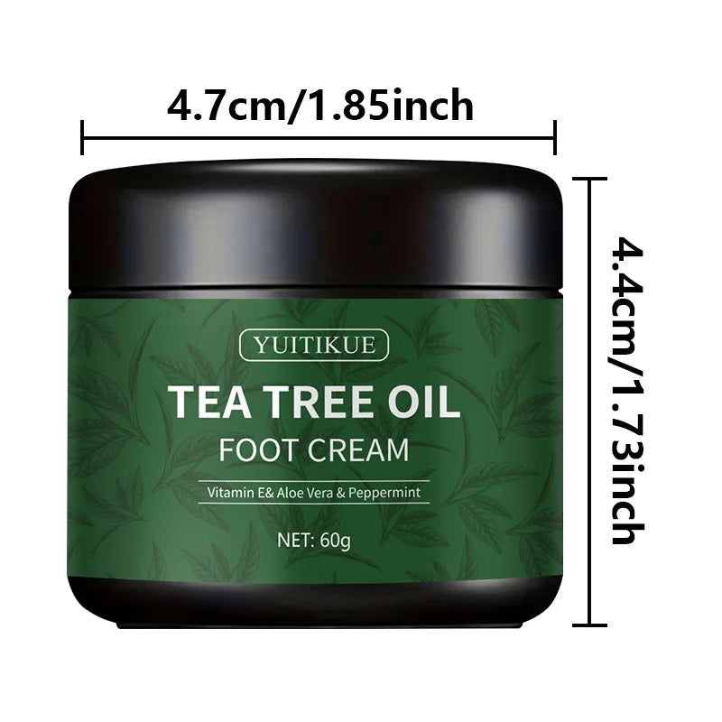 YUITIKUE Tea Tree Foot Cream Moisturizing Repair Treatment 60g - 8