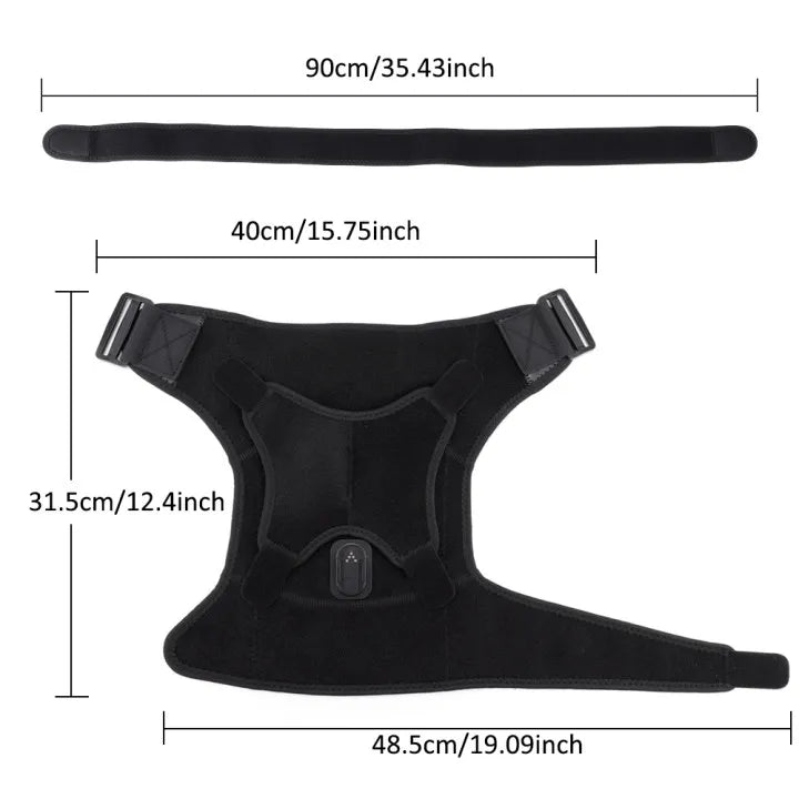 Wireless App-Controlled Heated Shoulder Massager for Muscle Relief - 31