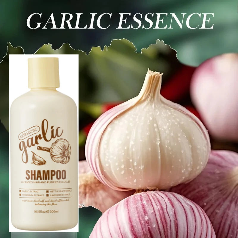 Kormesic Garlic Shampoo Anti Dandruff Scalp Cleansing Treatment 300ml - 1