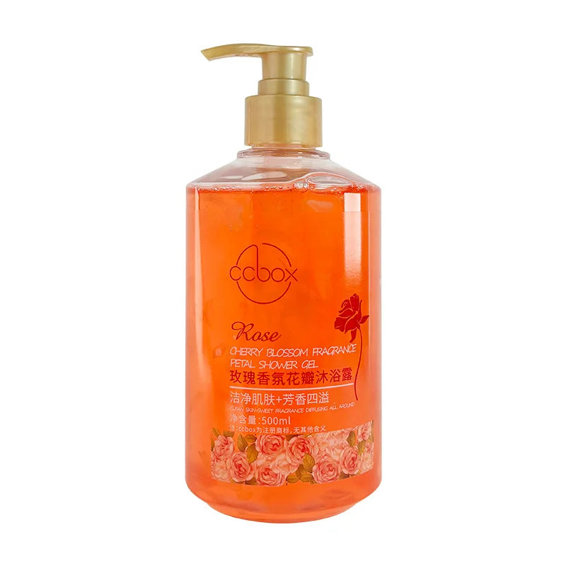 500ml Cherry Blossom Rose Petal Moisturizing Body Wash