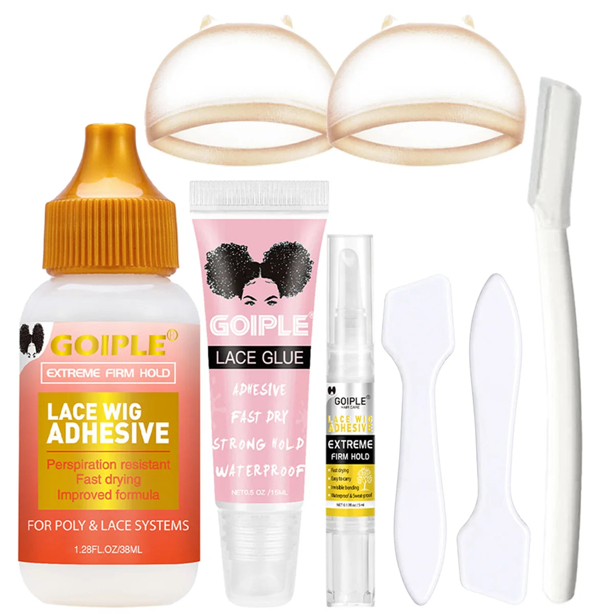 Waterproof Lace Wig Adhesive Glue for Hair Replacement Systems 3 Piece