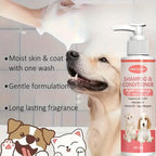 2-in-1 Puppy Shampoo and Conditioner Hypoallergenic Pet Grooming Wash