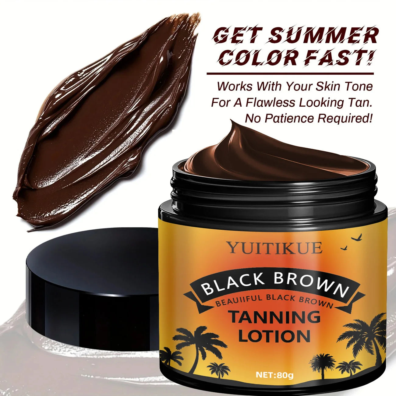 YUITIKUE Sunless Tanning Lotion - Fast Bronzing Moisturizer 80g - 5