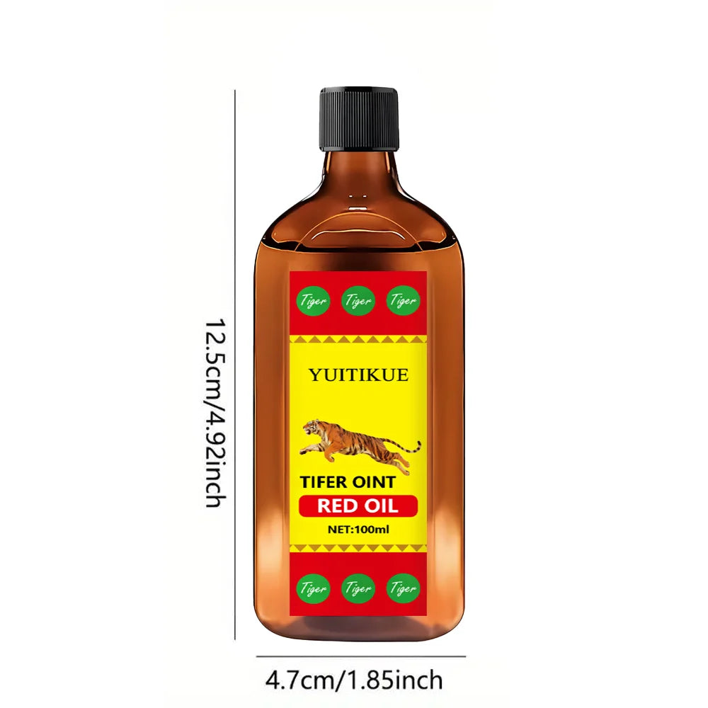 YUITIKUE Tiger Red Oil 100ml Muscle and Joint Massage Relief - 8