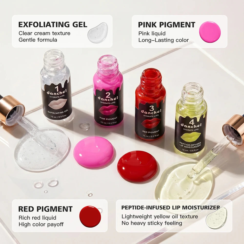 4-Step Lip Care and Tinting Treatment Set