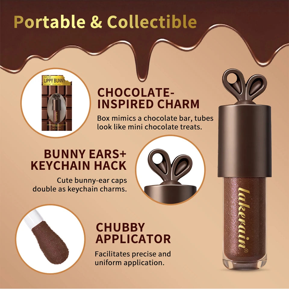 Chocolate Glow Moisturizing Plumping Lip Gloss